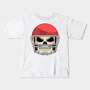 Skull Football Helmet Kids T-Shirt